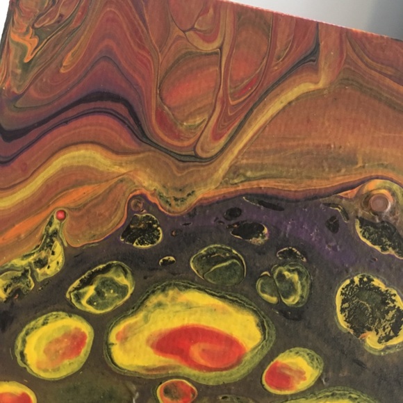 🎃 Fall Halloween Original Abstract Painting - Picture 5 of 7